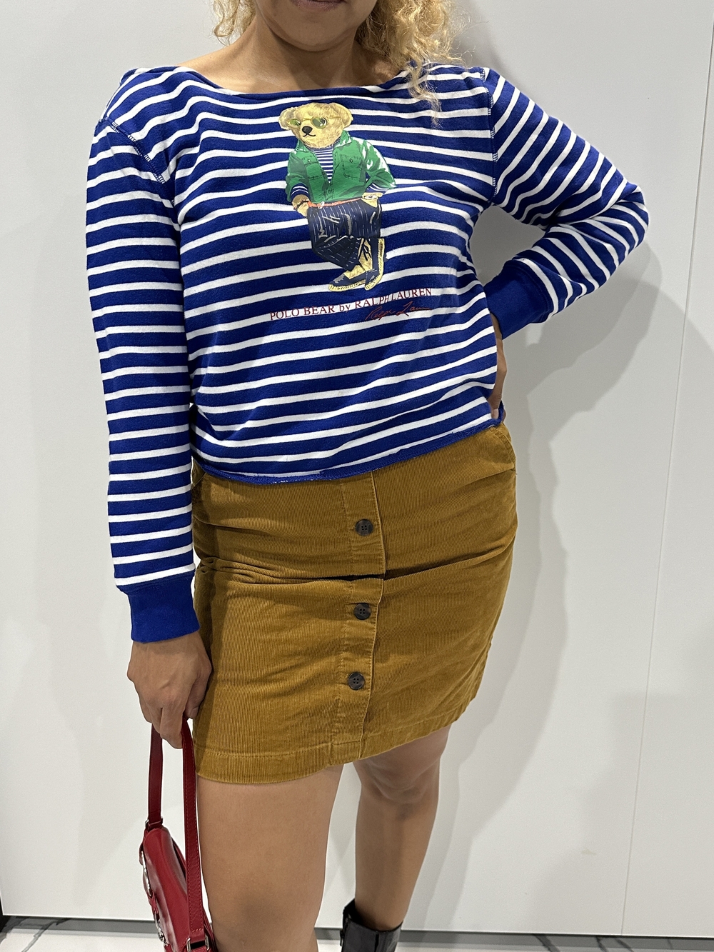 Classic 70s Retro J.Crew Corduroy Button-Front Mini Skirt Cottagecore Boho Chic